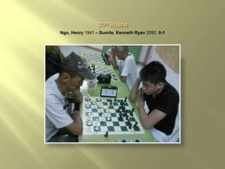 Ngo, Henry 1941 – Sumile, Kenneth Ryan 2092 0-1
 