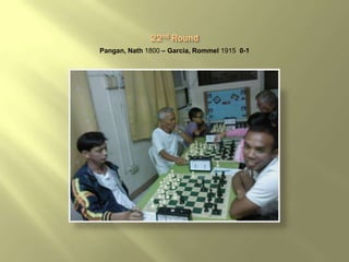 Pangan, Nath 1800 – Garcia, Rommel 1915 0-1
 