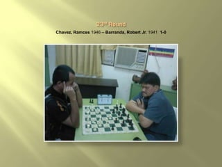 Chavez, Ramces 1946 – Barranda, Robert Jr. 1941 1-0
 