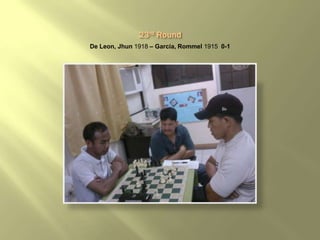De Leon, Jhun 1918 – Garcia, Rommel 1915 0-1
 
