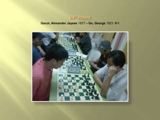 Gacot, Alexander Jaysee 1837 – Go, George 1923 0-1
 