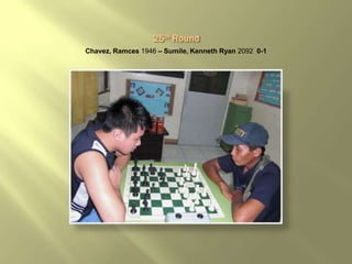 Chavez, Ramces 1946 – Sumile, Kenneth Ryan 2092 0-1
 