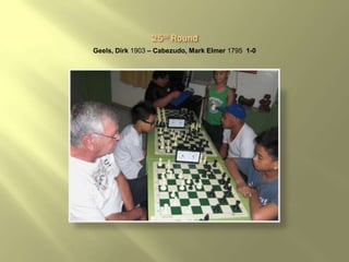 Geels, Dirk 1903 – Cabezudo, Mark Elmer 1795 1-0
 