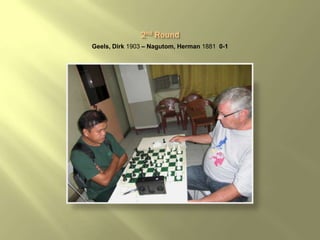 Geels, Dirk 1903 – Nagutom, Herman 1881 0-1
 