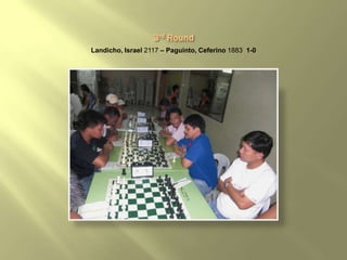 Landicho, Israel 2117 – Paguinto, Ceferino 1883 1-0
 