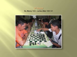 Go, Manny 1838 – Lerios, Allan 1888 0-1
 