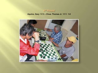 Aquino, Gary 1916 – Chua, Thomas Jr. 1815 1-0
 