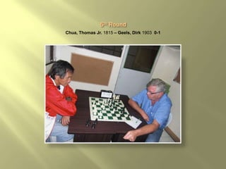 Chua, Thomas Jr. 1815 – Geels, Dirk 1903 0-1
 