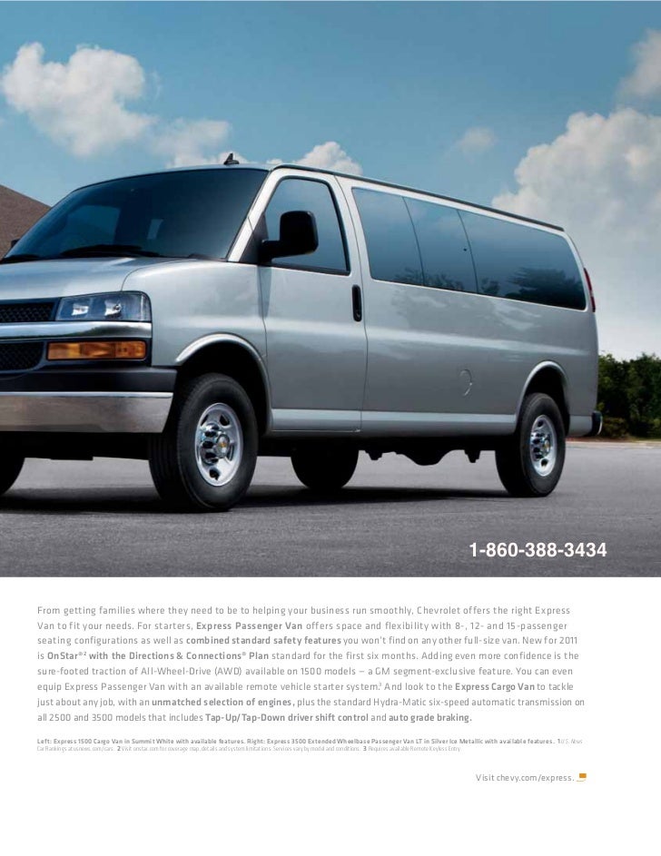 2011 chevrolet express 3500 lt