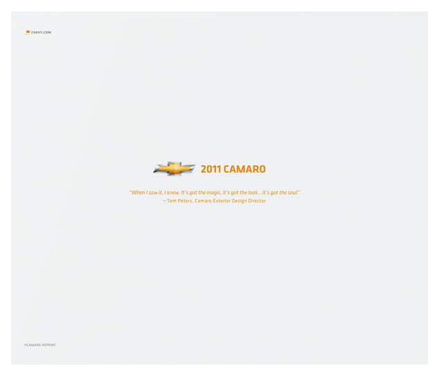 2011 chevy camaro brochure PDF