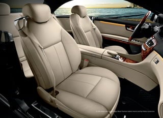 CL 550 shown with Sahara Beige/Black Premium leather interior and Burl Walnut wood trim.
 