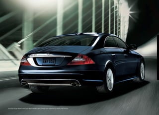 CLS 550 Coupe shown with Capri Blue metallic paint. Please see endnotes at back of brochure.
 