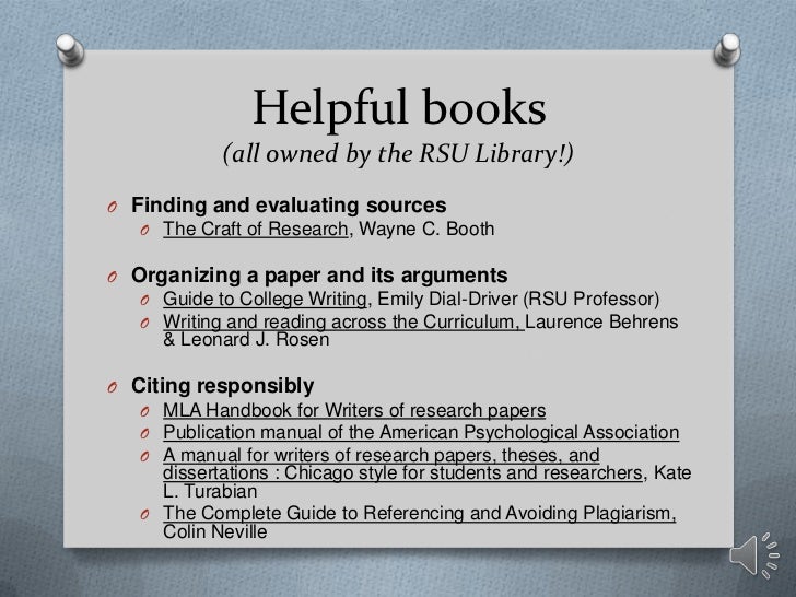 Mla guide for writers of research papers