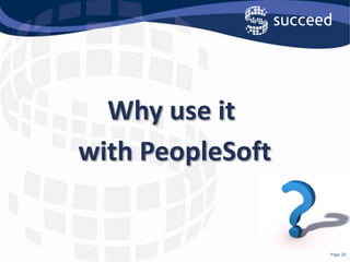 You’ll still be paying fixed amounts (monthly, or annually) for fixed serversThe Public CloudThe ‘Public Cloud’ is an open network using standard templates (eg. Amazon has 11 hardware templates).‘Multi-tenancy’ is where several customers share a single instance of the application (examples are SAP ByDesign, NetSuite, Workday and maybe Fusion).  This is difficult and/or not delivered with PeopleSoft and is not applicable for larger customers!Full SaaS or Pure SaaS is a multi-tenant application running in a public cloud with accelerated feature delivery.