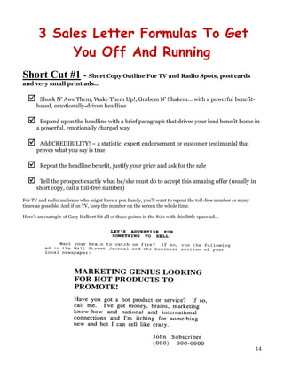 2011 copy writing module   mastermind group