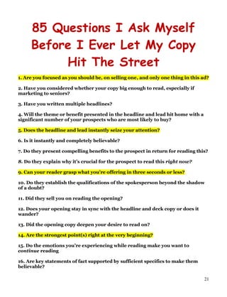 2011 copy writing module   mastermind group