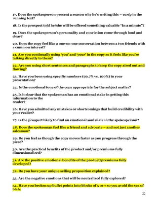 2011 copy writing module   mastermind group