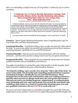 2011 copy writing module   mastermind group