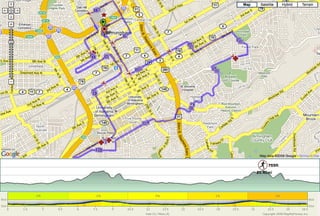 2011 Mercedes Marathon course map and elevation