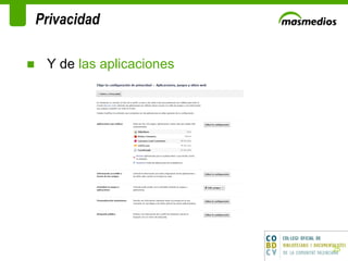 Privacidad   Y de  las aplicaciones 