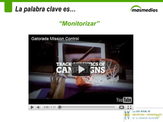 La palabra clave es… “ Monitorizar” 