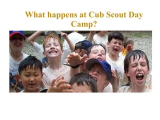 What happens at Cub Scout Day Camp? 