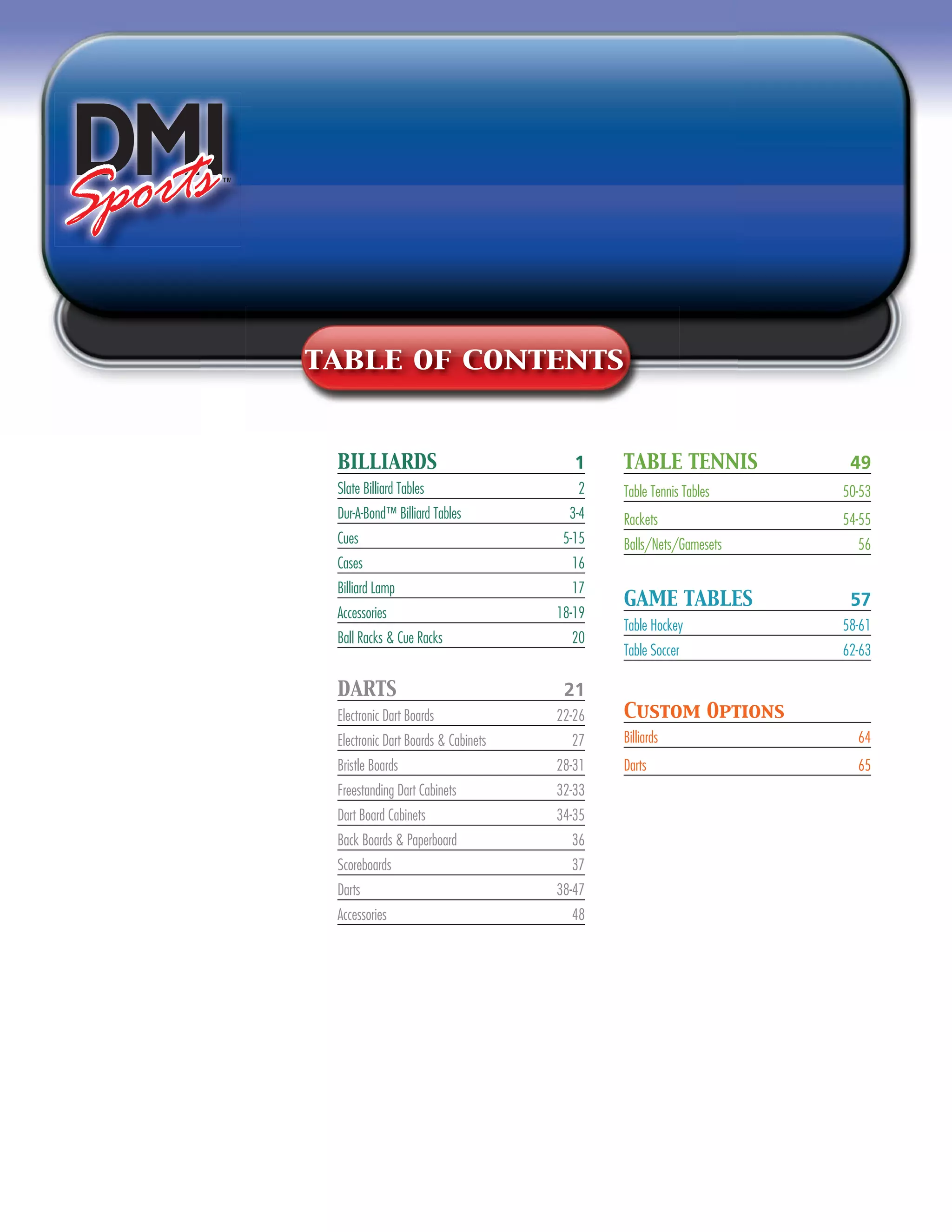 DMI Sports Indoor Games Catalog PDF