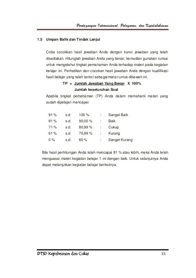 Soal Perdagangan Internasional Dan Jawabannya Dunia