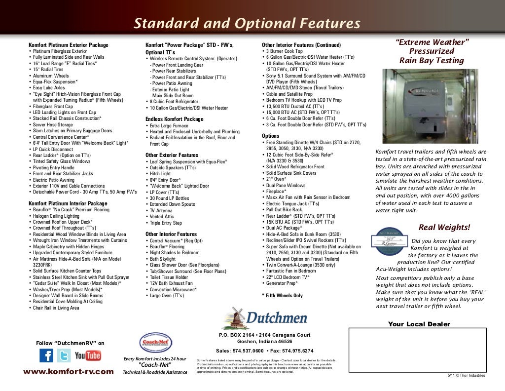 Dutchmen Rv Owners Manual