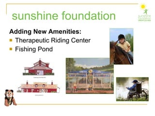 Adding New Amenities: Therapeutic Riding Center Fishing Pond sunshine foundation 