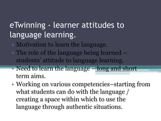 Extension of group work – class wiki