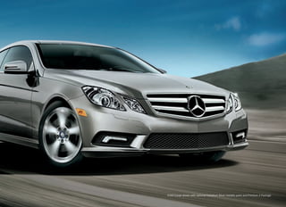 E 550 Coupe shown with optional Palladium Silver metallic paint and Premium 2 Package.
 