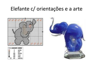 Elefante c/ orientações e a arte