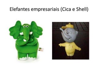 Elefantes empresariais (Cica e Shell)