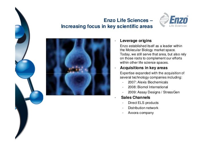 2012 Enzo Life Sciences Capabilities Presentation