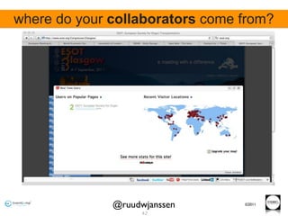 where do your collaborators come from?




              @ruudwjanssen      ©2011

                    42
 