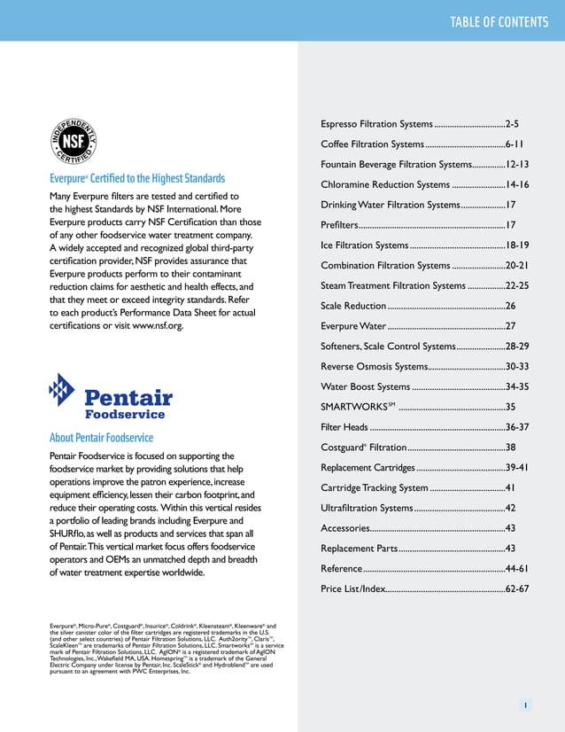 Everpure Foodservice Catalog PDF