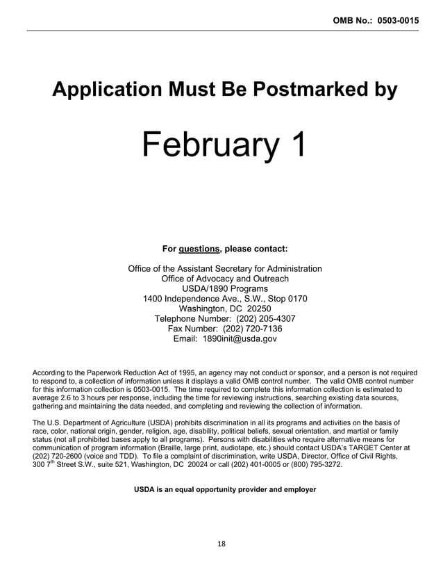 2011 fillable usda 1890 national scholars high school application