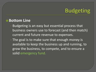 BudgetingBottom Line