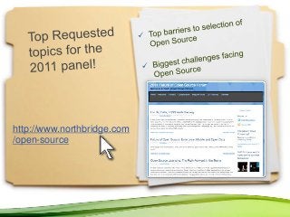 49
http://www.northbridge.com
/open-source
 
