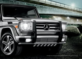 G 55 AMG shown with designo Graphite metallic paint. Please see endnotes at back of brochure.
 