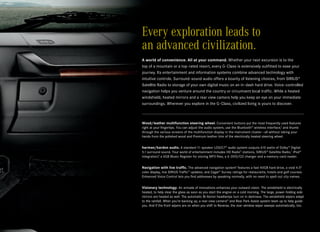 Every exploration leads to
an advanced civilization.
A world of convenience. All at your command. Whether your next excursion is to the
top of a mountain or a top-rated resort, every G- Class is extensively outfitted to ease your
journey. Its entertainment and information systems combine advanced technology with
intuitive controls. Surround-sound audio offers a bounty of listening choices, from SIRIUS®
Satellite Radio to storage of your own digital music on an in- dash hard drive. Voice-controlled
navigation helps you venture around the country or circumvent local traffic. While a heated
windshield, heated mirrors and a rear view camera help you keep an eye on your immediate
surroundings. Wherever you explore in the G-Class, civilized living is yours to discover.



Wood/leather multifunction steering wheel. Convenient buttons put the most frequently used features
right at your fingertips. You can adjust the audio system, use the Bluetooth® wireless interface,6 and thumb
through the various screens of the multifunction display in the instrument cluster — all without taking your
hands from the polished wood and Premium leather trim of the electrically heated steering wheel.


harman/kardon audio. A standard 11- speaker LOGIC7® audio system outputs 610 watts of Dolby ® Digital
5.1 surround sound. Your world of entertainment includes HD Radio™ stations, SIRIUS ® Satellite Radio,7 iPod ®
integration,8 a 4GB Music Register for storing MP3 files, a 6 -DVD/CD changer and a memory card reader.


Navigation with live traffic. The advanced navigation system9 features a fast 40GB hard drive, a vivid 4.5"
color display, live SIRIUS Traffic™ updates, and Zagat® Survey ratings for restaurants, hotels and golf courses.
Enhanced Voice Control lets you find addresses by speaking normally, with no need to spell out city names.


Visionary technology. An armada of innovations enhances your outward vision. The windshield is electrically
heated, to help clear the glass as soon as you start the engine on a cold morning. The large, power-folding side
mirrors are heated as well. The automatic Bi-Xenon headlamps turn on in darkness. The windshield wipers adapt
to the rainfall. When you’re backing up, a rear view camera10 and Rear Park Assist system team up to help guide
you. And if the front wipers are on when you shift to Reverse, the rear-window wiper sweeps automatically, too.
 
