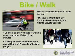 Carpool / VanpoolIt only takes two or more commuters riding in a personal vehicle to form a carpoolCarpools are flexibleYou don’t have to carpool everydayAn arrangement by which a group of 7 – 15 people commute to work in a van leased by a 3rd party provider