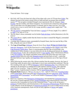 What History Interests Me