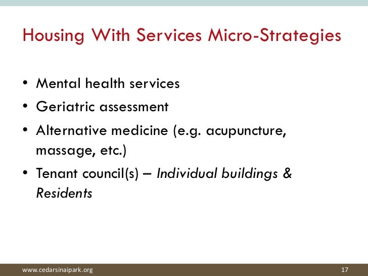 Housing With Services