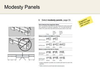 Modesty Panels

             8. Select modesty panels, page 33.




                                                  INTERWORKS
 