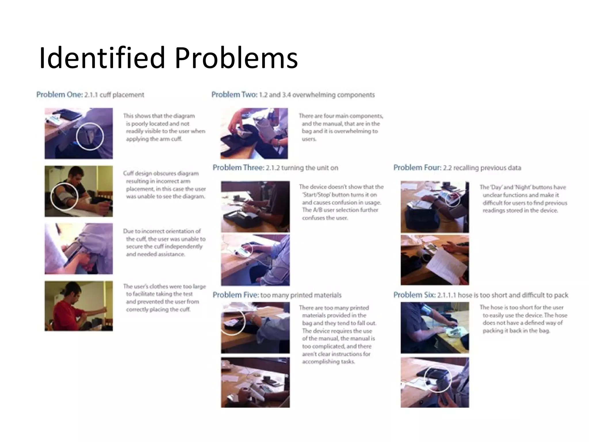 Identified Problems 00 