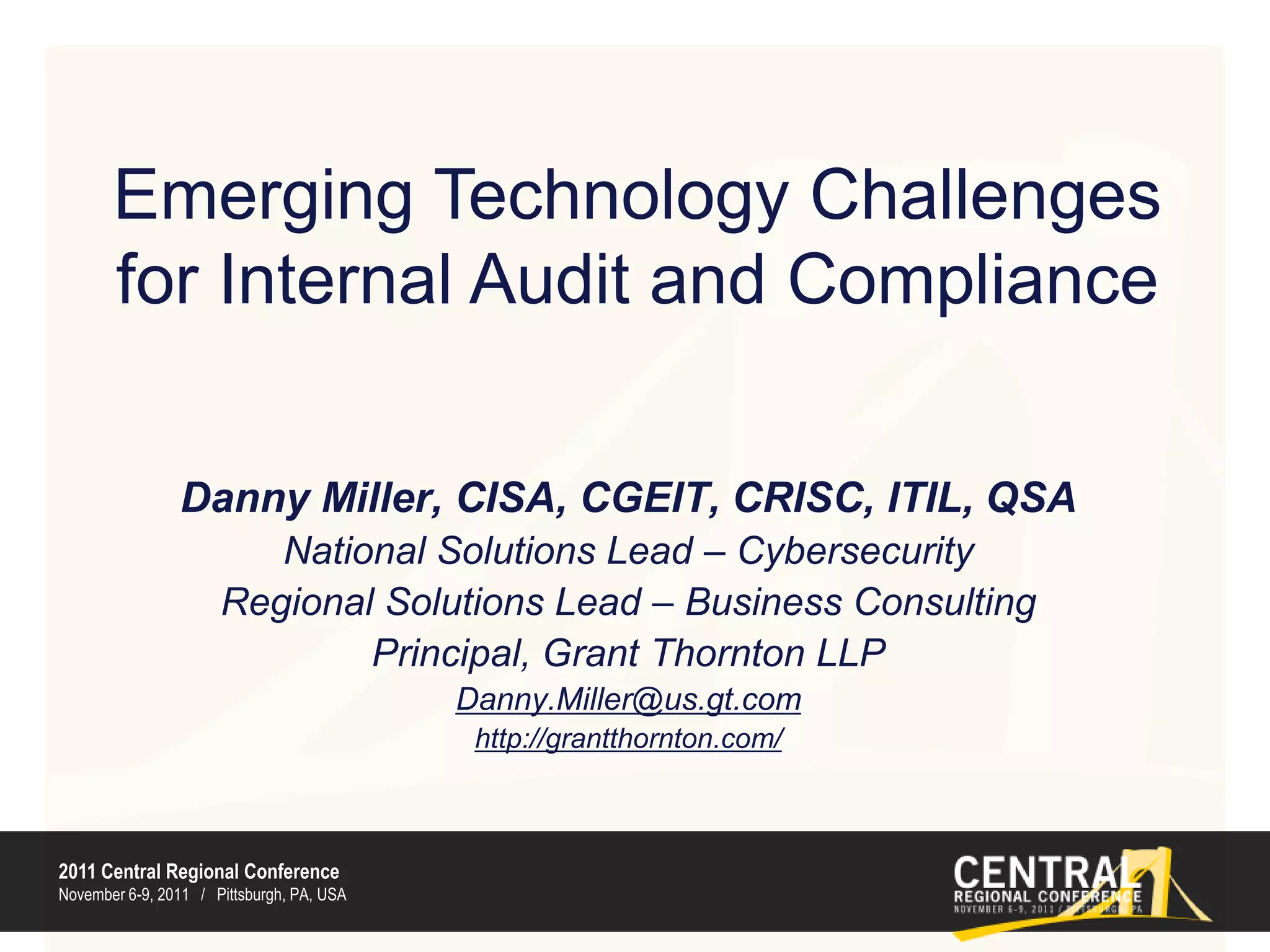 SolutionsCloud computingDemand good security in the contract with providerHave a "return of data" plan at end of contractKnow where the data is and who has accessDeploy a layered security architectureAssess and inventory risksConduct annual security policy auditsDeploy and authenticate user credentialsEncrypt all stored data (P2P encryption)Actively manage passwords and segregation of dutiesImplement layered firewalls