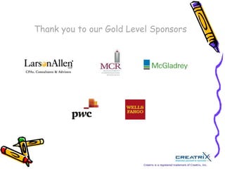 Thank you to our Platinum Level Sponsors