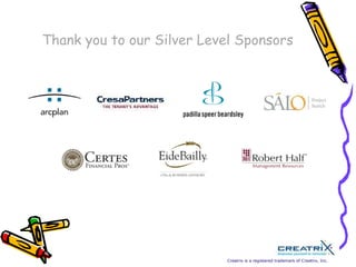 Thank you to our Gold Level Sponsors